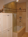 Houston Memorial bath with new cabinet doors