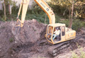 1990 Houston Memorial custom home excavating for storm sewer