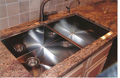 Houston kitchen large sink installed