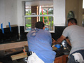 Houston kitchen backsplash piece installed