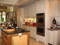 Houston kitchen island cabinet built on site